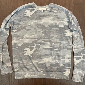 Grey Camo Lightweight Loft Sweater